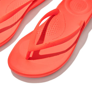 Fit Flop Iqushion Ergonomic Flip Flops Neon Orange פיט פלופ כפכפי נשים