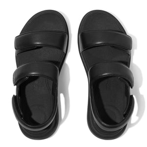 Fit Flop F-Mode Go Adjustable Flatform Back Strap Sandals All Black פ-מוד גו בקסטרפ שחור