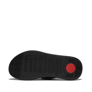 Fit Flop F-Mode Go Adjustable Flatform Toe Post Sandals All Black סנדלי נשים פיט פלופ