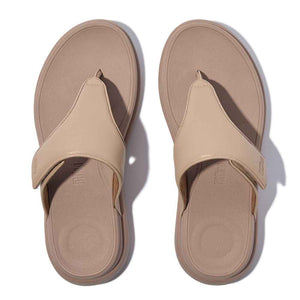 IW1-B41 F-Mode Go Adjustable Flatform Toe Post Sandals - שחור סנדלי נשים