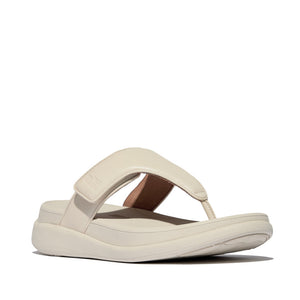 Fit Flop F-Mode Go Adjustable Flatform Toe Post Sandals Paris Beige סנדלי נשים פיט פלופ