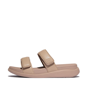 Fit Flop F-Mode Go Adjustable Flatform Two-Bar Slides Classic Beige מוד גו סלייד