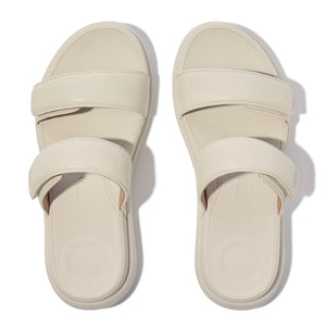 Fit Flop F-Mode Go Adjustable Flatform Two-Bar Slides Paris Beige כפכפי נשים פיט פלופ