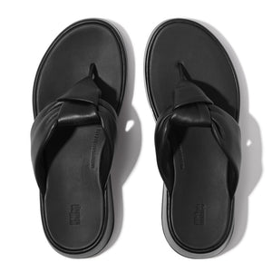 Fit Flop F-Mode Knot Soft Leather Flatform Toe Post כפכפי נשים פיט פלופ