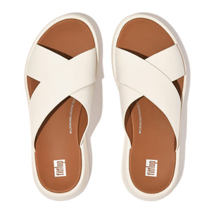 Fit Flop F-Mode Flatform Cross Cream כפכפי פיט פלופ