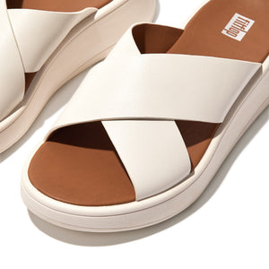 Fit Flop F-Mode Flatform Cross Cream כפכפי פיט פלופ