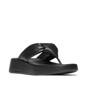 Fit Flop F-Mode Knot Soft Leather Flatform Toe Post כפכפי נשים פיט פלופ
