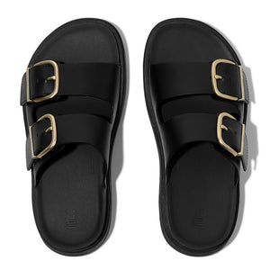 Fit Flop Gen FF 2 Bar Buckle Slide Black כפכפי פיטפלופ לנשים