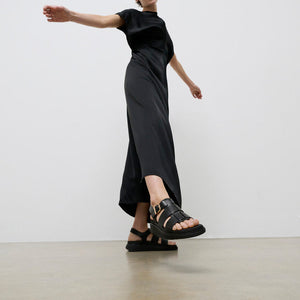 Fit Flop Gen-FF Leather Fisherman Sandals All Black סנדלי נשים פיט פלופ שחור