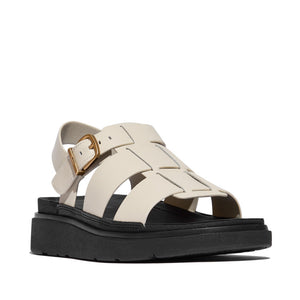 Fit Flop Gen-FF Leather Fisherman Sandals Paris Beige סנדלי נשים פיט פלופ