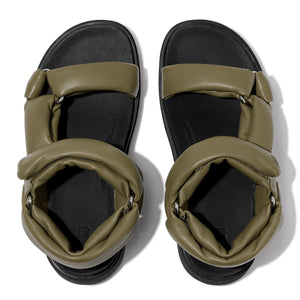 Fit Flop Gen-FF Soft Leather Back Strap Sandals Camo-Green סנדלי פיט פלופ לנשים