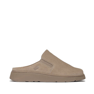 Fit Flop Gen-FF Elasticated Suede Mules Taupe כפכפי פיטפלופ לנשים טיופ