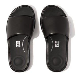 Fit Flop Iqushion D-Luxe Padded Slides Black כפכפי פיט פלופ