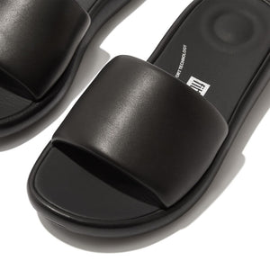 Fit Flop Iqushion D-Luxe Padded Slides Black כפכפי פיט פלופ