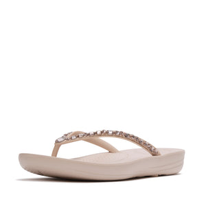 Fit Flop Iqushion Multi Tone Crystal Adornment All Nude Rose כפכפי פיטפלופ לנשים