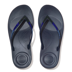 Fit Flop Iqushion Ombre Sparkle Flip Flops Midnight Navy כפכפי נשים