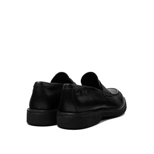 Camper Norman Black Leather Shoes for Men נעלי מוקסין לגברים