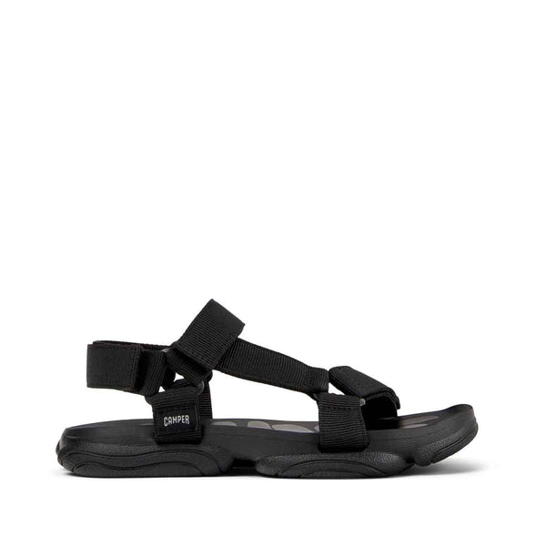 Camper Karst Sandal Black Textile Sandals for Men סנדלי קמפר לגברים