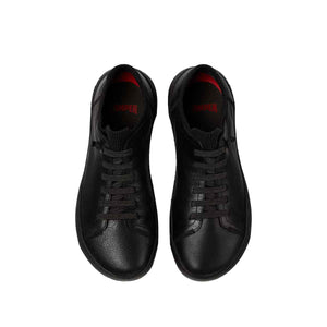 Camper Peu Serra Black Regenerative Leather and Textile Shoes for Men סניקרס קמפר לגברים