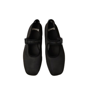 Camper Casi Myra Black Textile Ballerinas for Women מוקסין קמפר לנשים כפכפי נשים