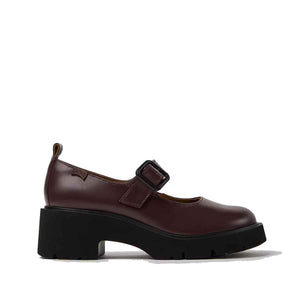Camper Milah Burgundy Leather Shoes for Women נעלי קמפר לנשים