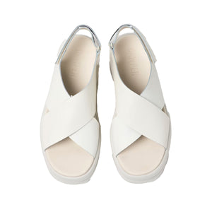 Camper Pelotas Flota Up White Leather Sandals for Women סנדלי נשים קמפר