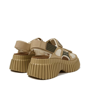 Camper Pix BCN Multicolor Leather and Textile Sandals for Women סנדלי קמפר לנשים