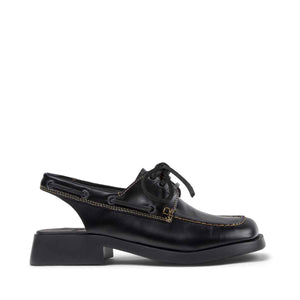 Camper Donna Black Leather Semi-Open Shoes for Women סנדלי קמפר לנשים סנדלי נשים