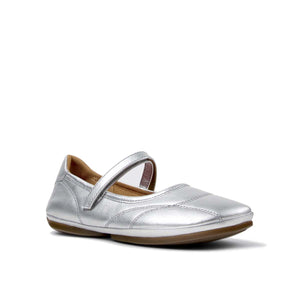 Camper Right Nina Gray Leather Ballerinas נעלי בובה קמפר לנשים