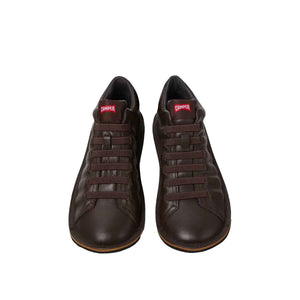 Camper Beetle - HYDROSHIELD Brown Leather Ankle Boots for Men סניקרס קמפר לגברים