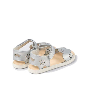 Camper Miko Silver leather sandals for girls סנדלי קמפר לילדים
