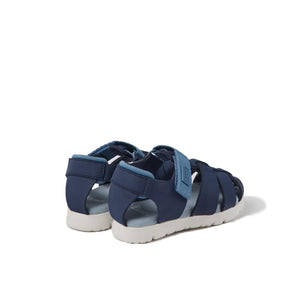 Camper Oruga Blue leather and textile sandals for kids סנדלי ילדים קמפר