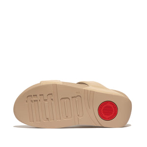 Fit-Flop Lulu Crystal Embellished Slides Latte Beige פיט פלופ כפכפי נשים