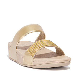 Fit-Flop Lulu Slide Hotfix Platino פיט פלופ כפכפי נשים