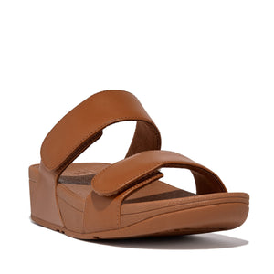Fit Flop Lulu Adjustable Slides Light Tan כפכפי נשים לולו סלייד חום