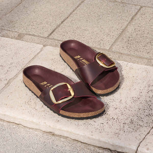 Birkenstock Madrid Big Buckle Zinfandel כפכפי מדריד אבזם זיפנדל