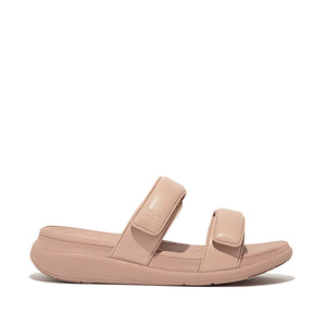 Fit Flop F-Mode Go Adjustable Flatform Two-Bar Slides Classic Beige מוד גו סלייד