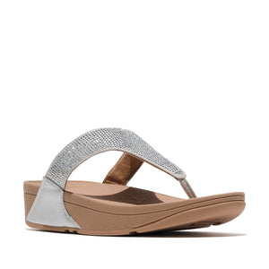 Fit Flop Lulu Toe Post Hotfix Steeled Silver סנדלי פיטפלופ לולו טו פוסט סילבר