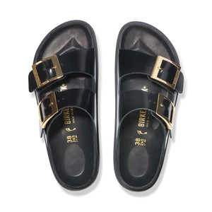 Birkenstock Arizona Droplet Buckle High-Shine Black כפכפי נשים אריזונה דרופלט אבזם שחור
