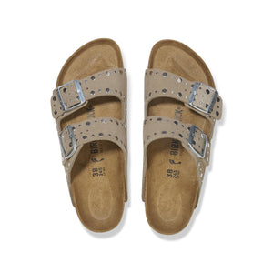 Birkenstock Arizona Rivet Border Taupe כפכפי בירקנשטוק אריזונה טיופ