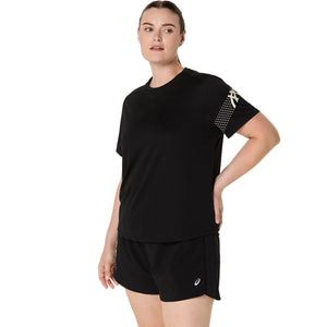 Asics Icon Ss Top Women Performance Black חולצת ריצה לנשים אסיקס
