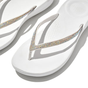 Fit-Flop Iqushion Sparkle Urban White פיט פלופ כפכפי נשים