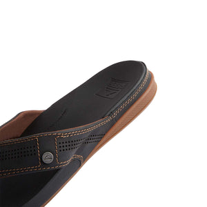 כפכפי גברים ריף שחור חום Reef Cushion Bounce Lux Black Brown