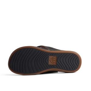 כפכפי גברים ריף שחור חום Reef Cushion Bounce Lux Black Brown
