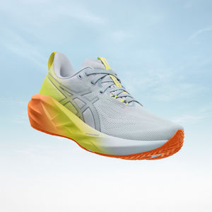 Asics Novablast 5 Sunny Sizzle Men Sky Lemon Spark נעלי ריצה לגברים אסיקס