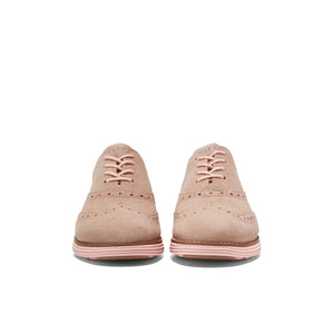 Cole Haan Originalgrand Shortwing Oxford Cremini Seashell Pink סניקרס קול האן לנשים