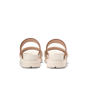 Cole Haan Zerogrand Double Band Slide Sandals k Cuoio Croc Print Gold Metallic Ivory כפכפי קול האן לנשים