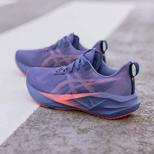 Asics Novablast 5 Women Greyish Purple Coral Reef אסיקס נובהבלאסט לנשים