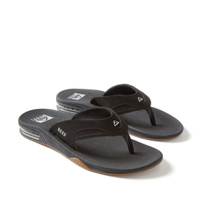 כפכפי גברים ריף שחור Reef Fanning Black Silver