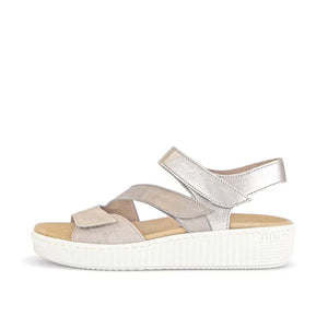 Gabor beige strappy sandal סנדלי גאבור לנשים